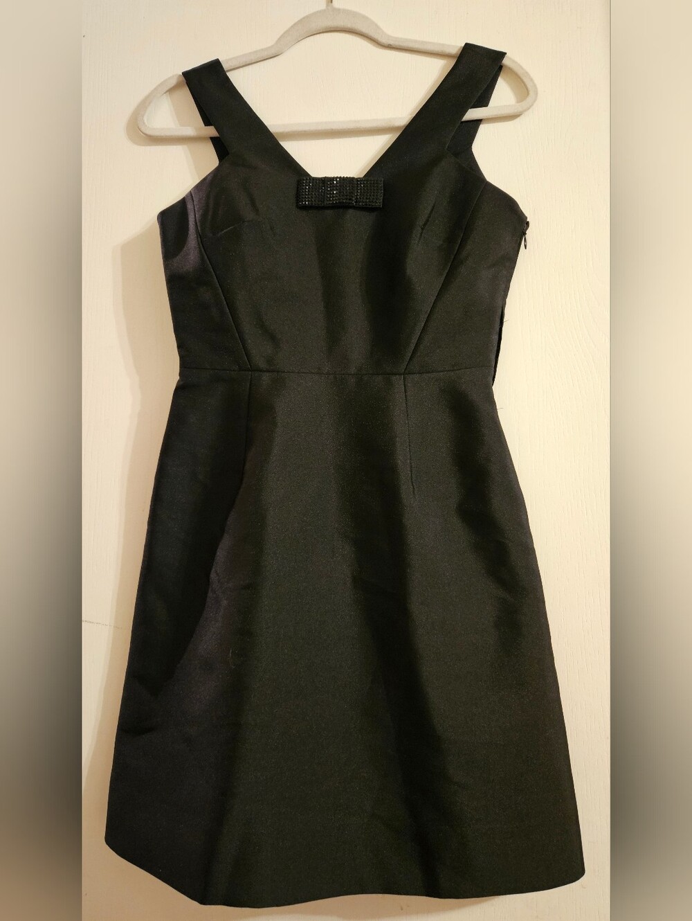 Kate Spade New York Black Crystal Bow Fit & Flare Mini Dress Size 0